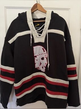 Friday the 13th Jason Style Hockey Jersey Vintage Prolete Sports Sweatshirt Sz L